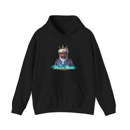 Black Unisex Àśé Mansa Musa Hoodie